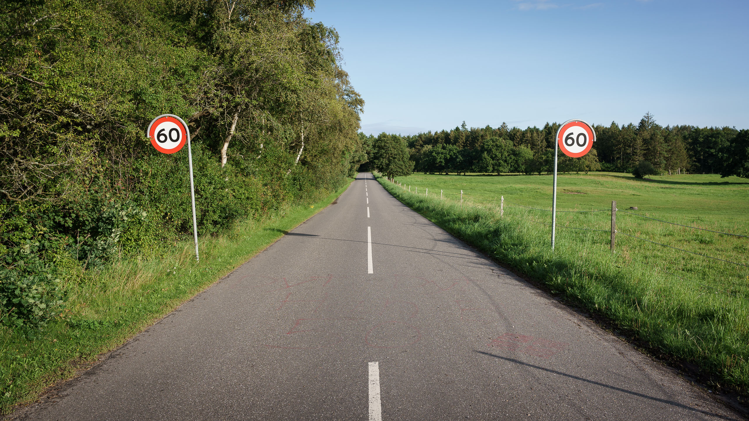 Schöne Straßen in Dänemark
