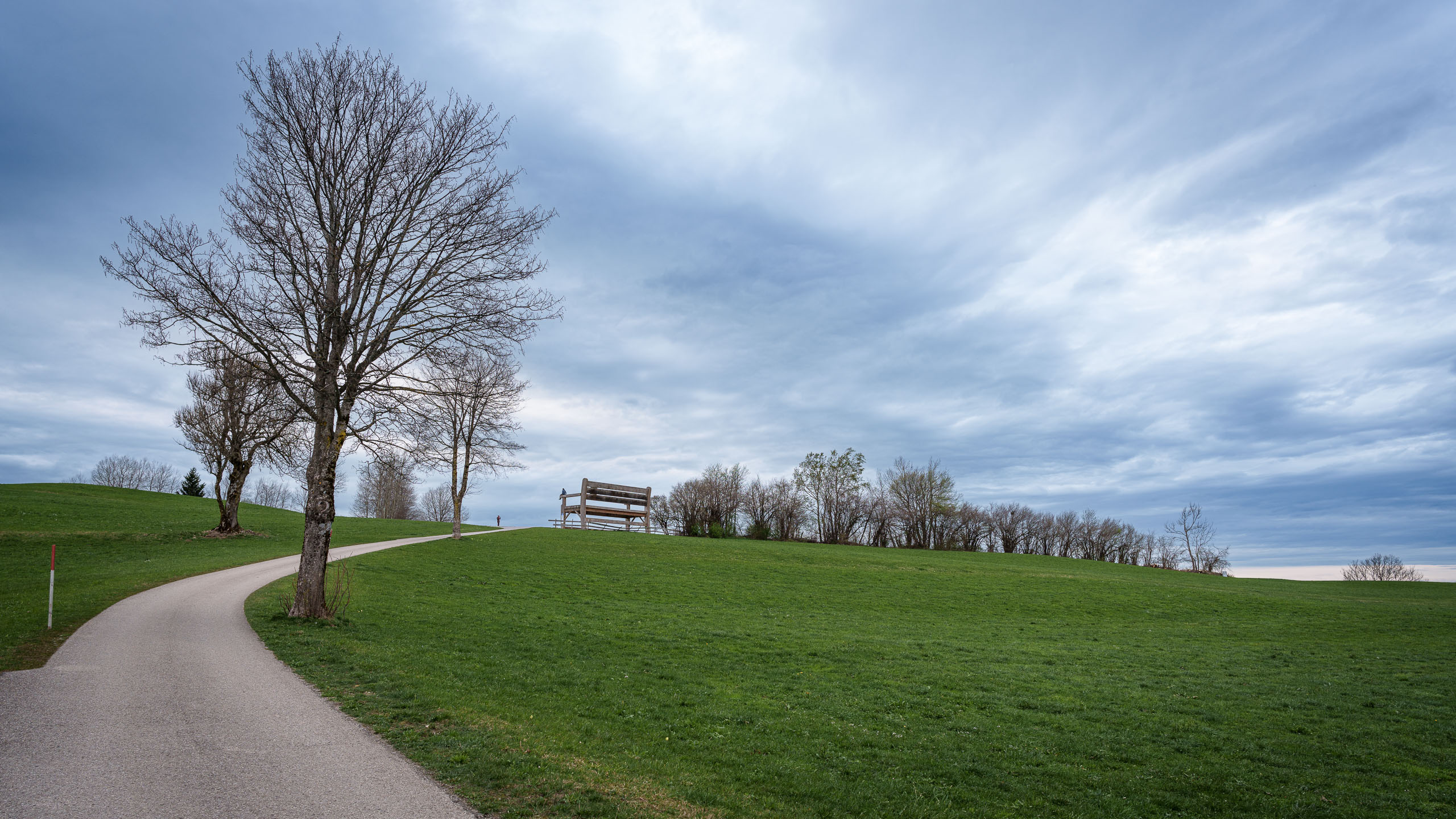 Kleine Aussichtsbank in Mittelberg (Allgäu). :)