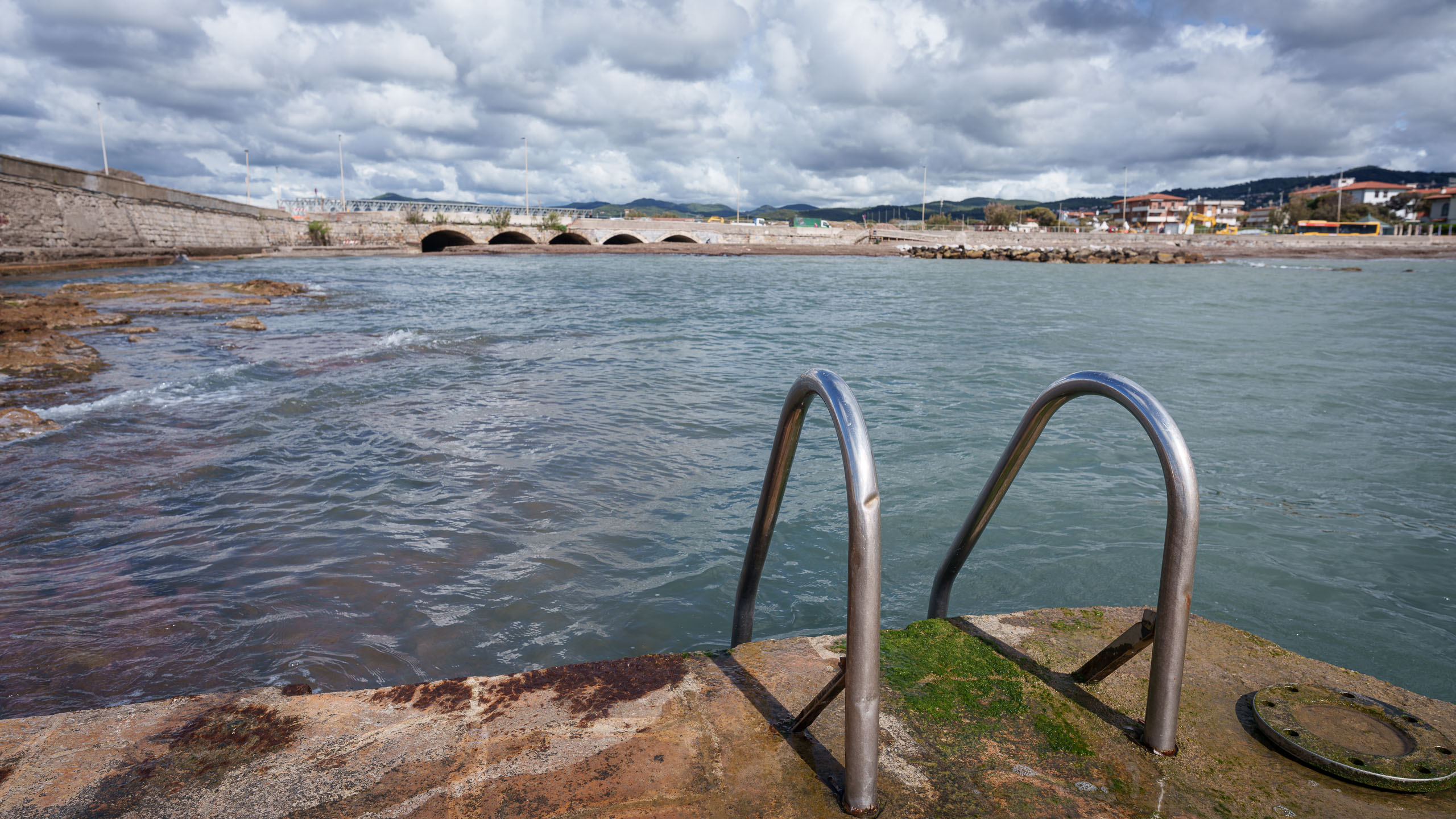 Badestelle am Strand von Livorno.