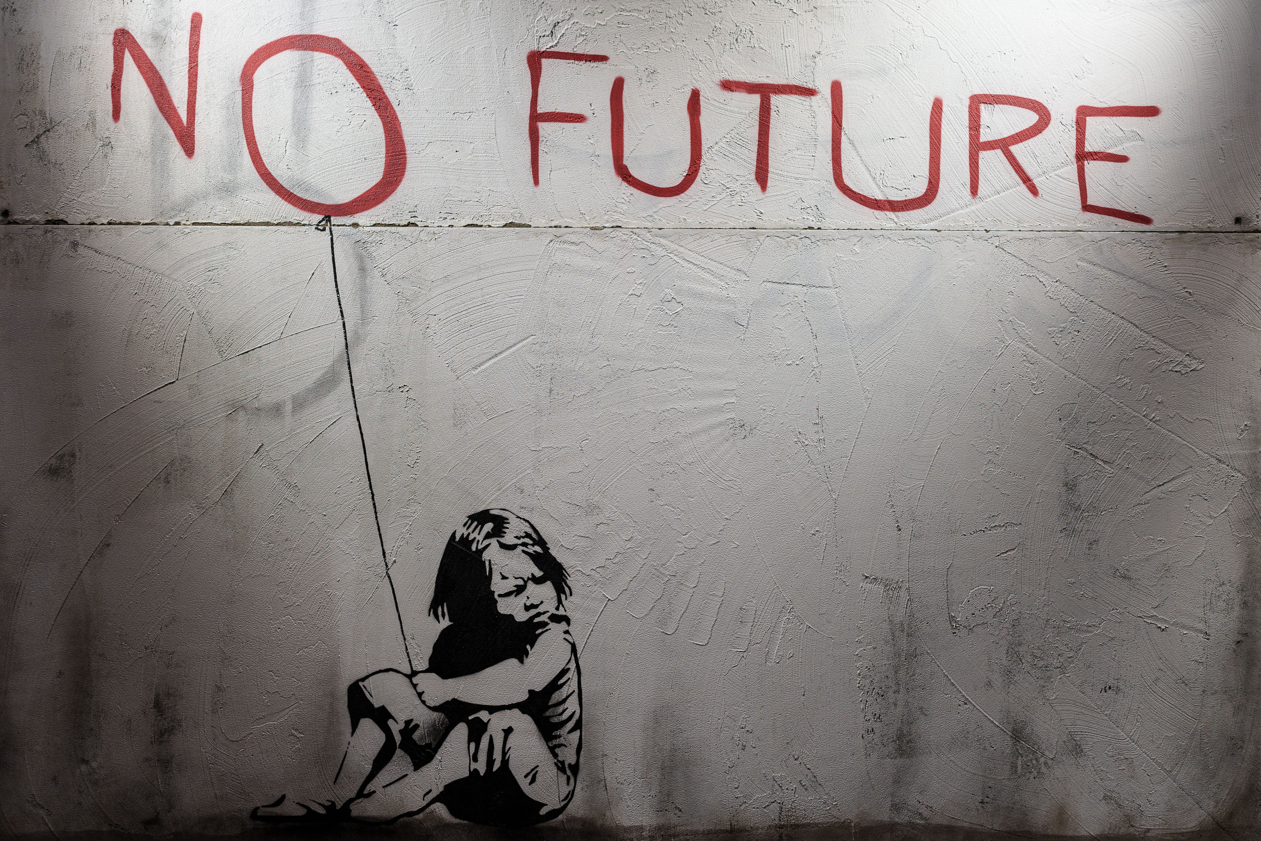 NO FUTURE by Banksy